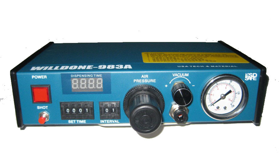Willdone 983A Digital Semi Automatic Pneumatic Glue Dispenser, Glue Dispensing Machine