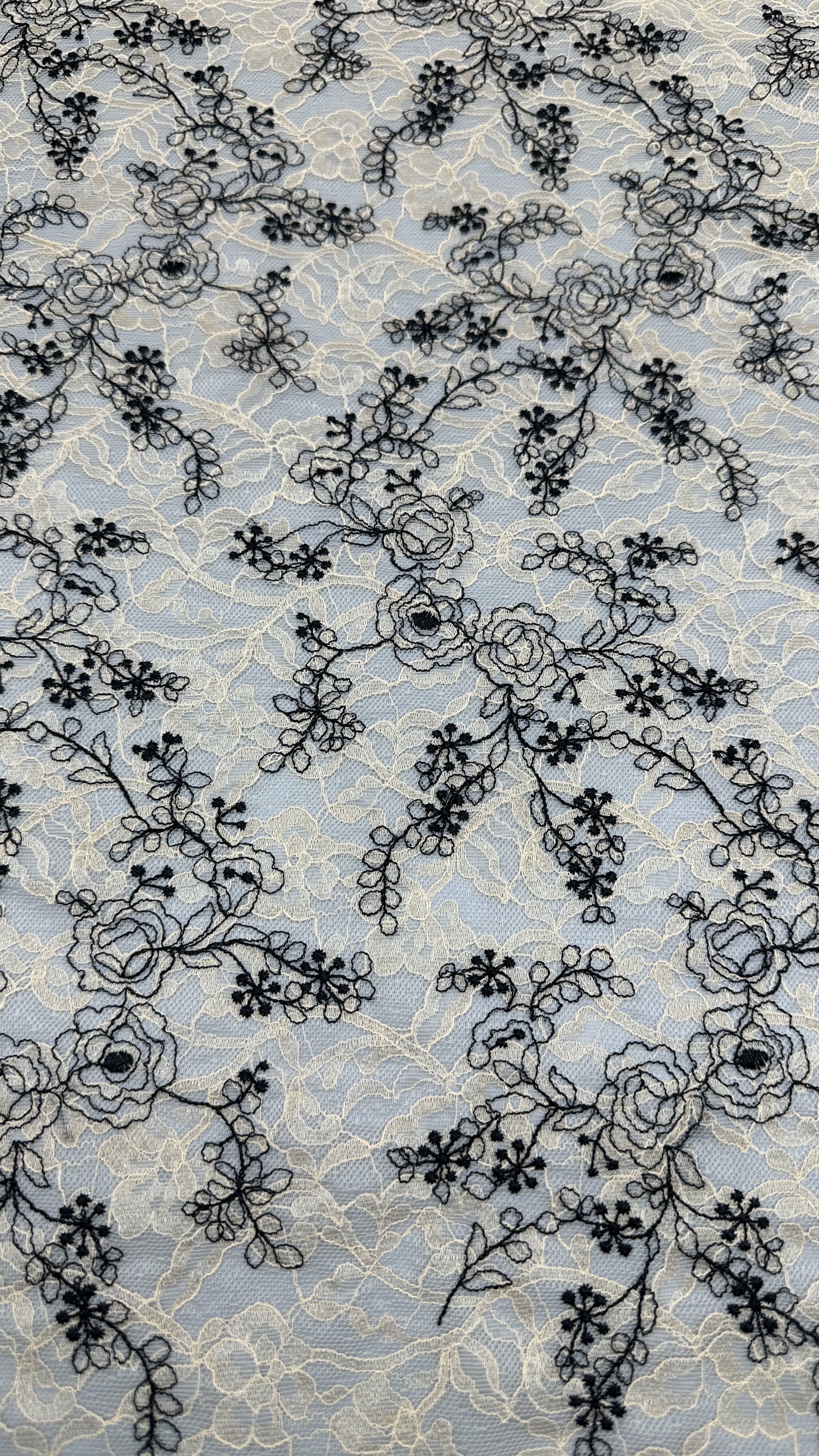 Embroidery Fabric Evening Embroidered Lace Fabric Leafy Luxury Occasion Wedding Fabric