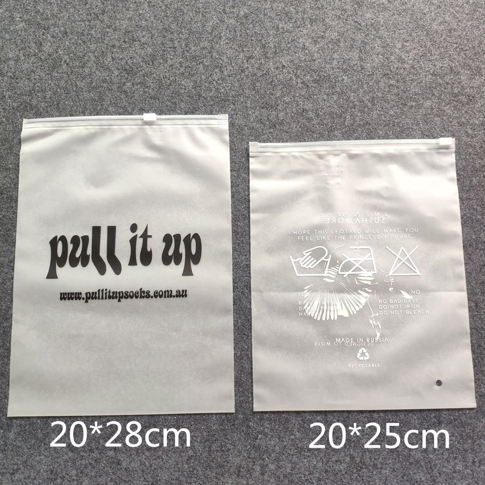 printing waterproof frosted pvc plastic bra bag,vinyl EVA PVC travel apparel package storage bag zip slider with string