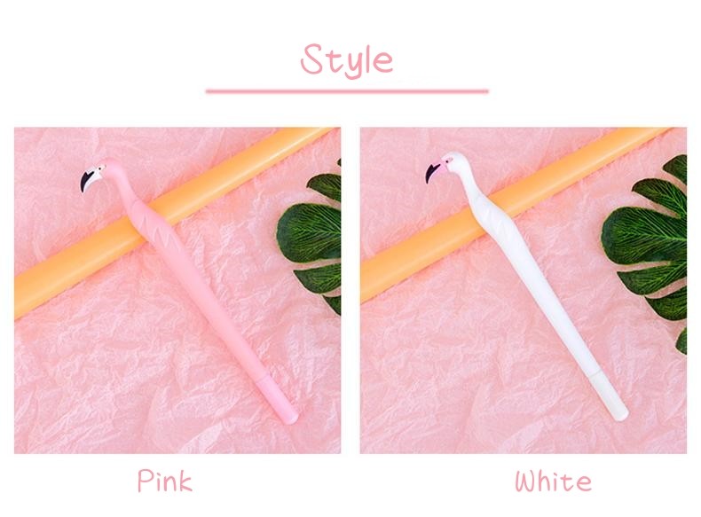 0.5mm Office Flamingo Gel Pen Black Ink Fashion Cartoon Neutral Gift Pen