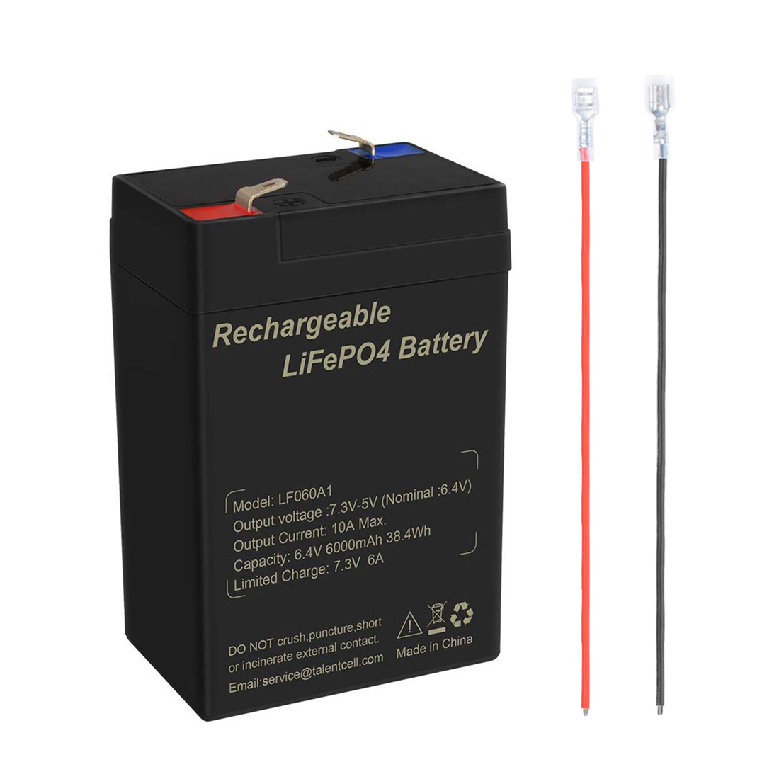 Lithium Iron Phosphate Deep Cycle LiFePO4 Battery Lithium 6V 6Ah 6.4V For Toys UPS