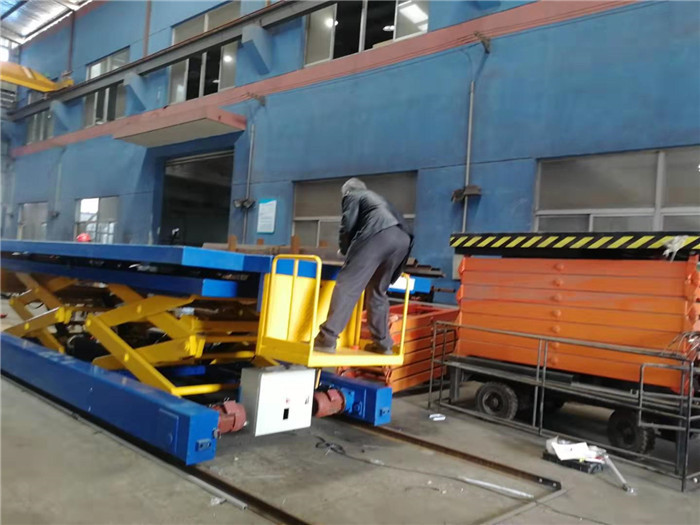 Factory Use Tandem Lifting Electric Lift Hydraulic Scissor Table With Twin Scissors