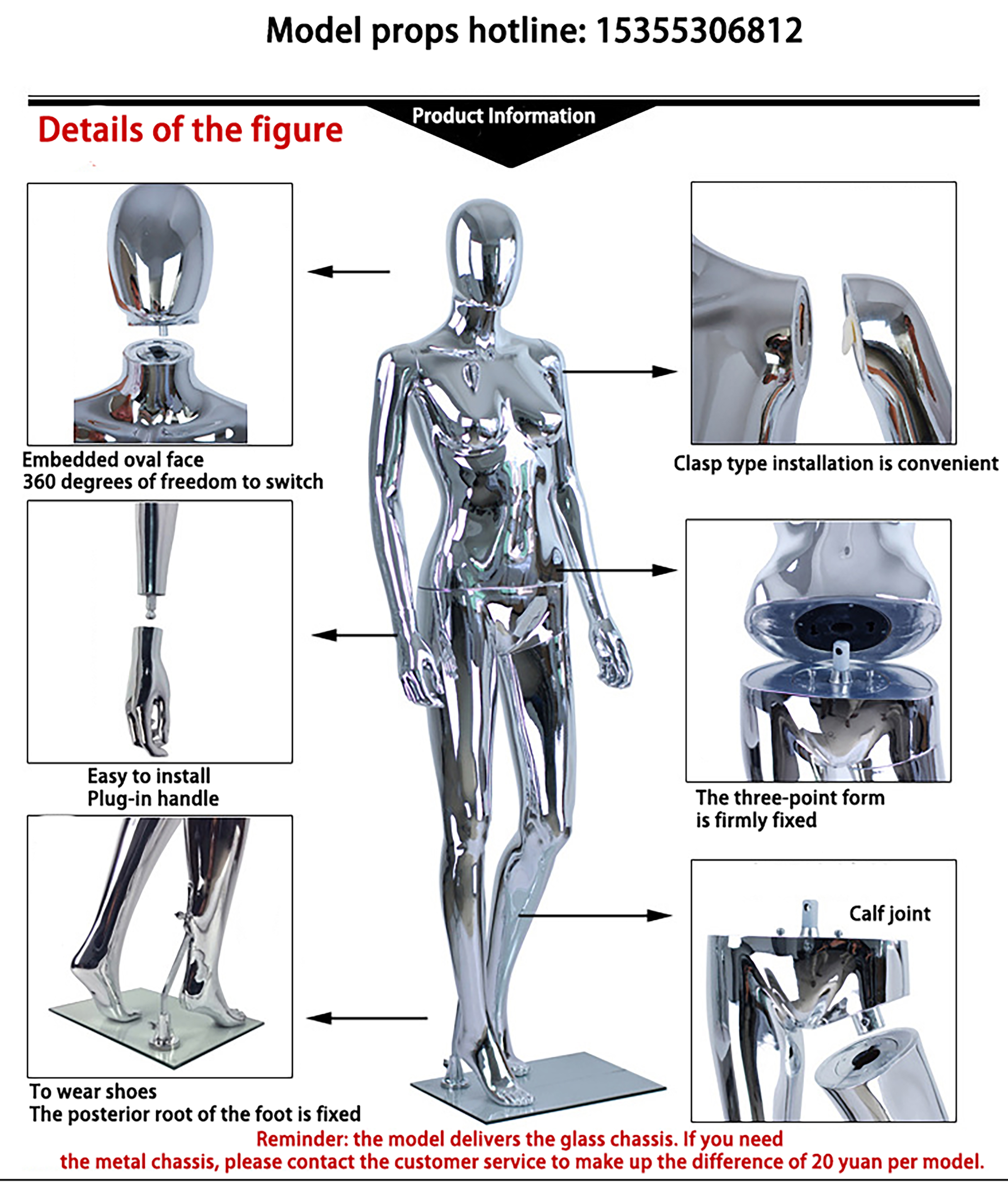 Fashion And High Quality Full Body Mannequin Include Male Mannequin Body For Sale