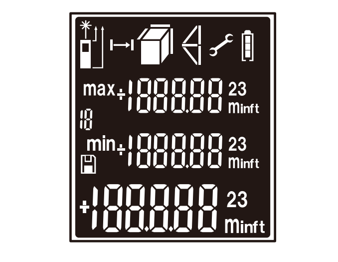 Handheld Laser Distance Meter Electric Distance Measuring Equipment Mini Portable Digital Laser Rangefinders 0.05-120m