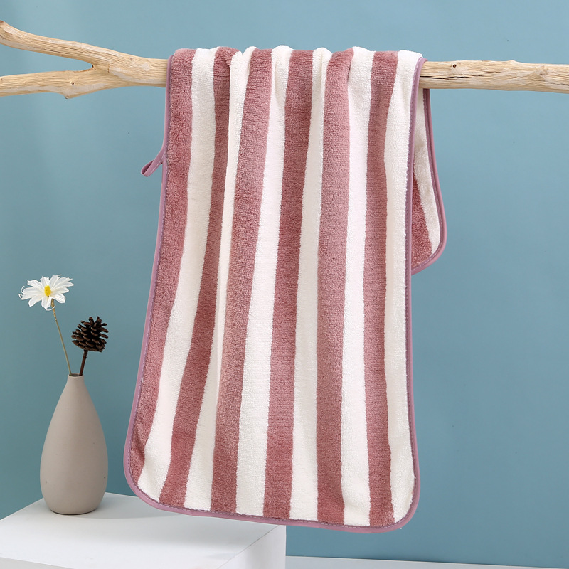 Adult 100% Cotton Thickened Coral Velvet Beach Towel for Home and Age Group