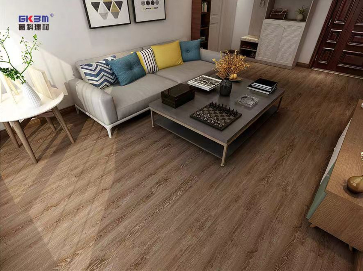 Retro Oak Wood Grain SPC Flooring 4mm Unilin Click GKBM Greenpy SY-W1006