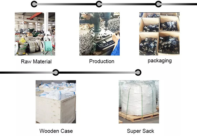 SS304 SS316 Metal Tower Packing For Chemical Industrial Round Shape