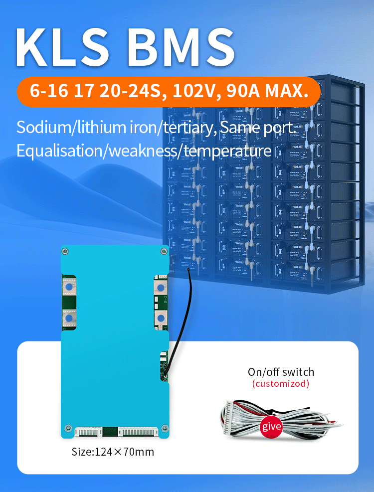 KLS Normal Bms 8S 80A Lithium Iron 24V LiFePo4 Battery Current System