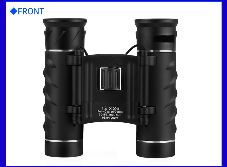 12X26 Day Night Vision Binoculars Opera Glasses Compact Folding Travel Mini Size