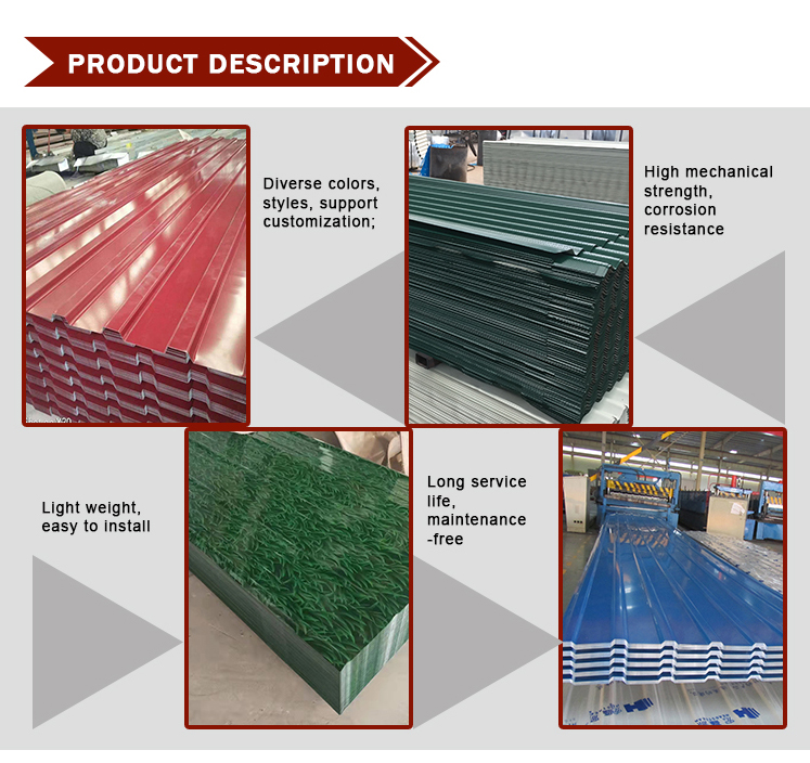 Technique Hot Rolled Dx51d Dx52D Dx53D 0.12-6mm 30-275g Prepainted Galvalume Ppgi Roof Tiles Corrugated Steel Plate with 1