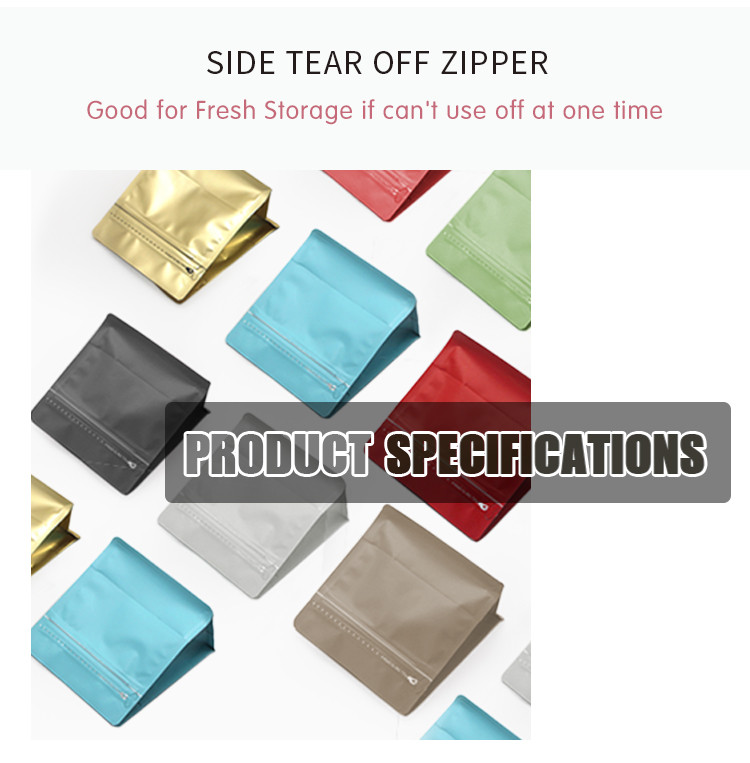 Odor Barrier Heat Sealable Coffee Bean Packaging Bags For Food Packaging