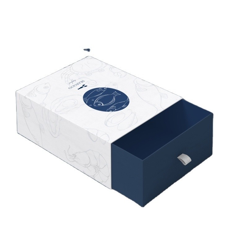 Custom Drawer Gift Box Logo Print Personalized Biodegradable Rigid Packaging Made