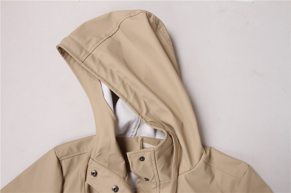 Long Sleeve Casual Womens Longline PU Leather Coat