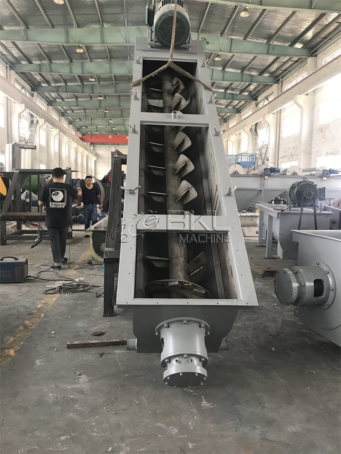 ABS PC High Speed Friction Washer Screw Conveyor Washing Machine