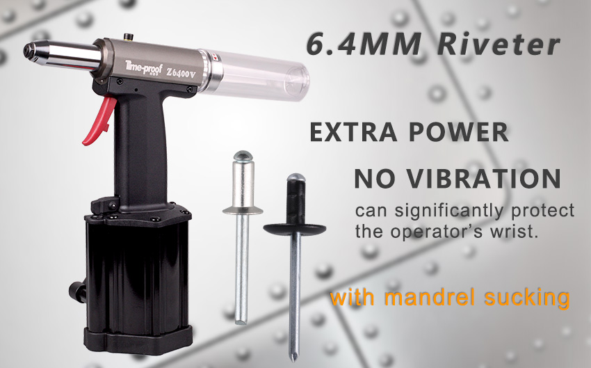 Stroke 20mm Air Riveting Tool With Vacuum Suction Anti Vibrations