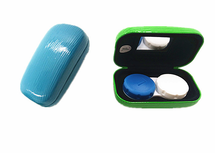 New Design Cute Contact Cases With Mirror PU Leather Eco - Friendly