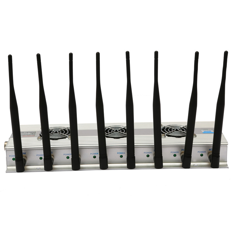 2G 3G 4G WIFI 8 omnidirectional antenna mobile phone signal jammer test room mobile phone jammer