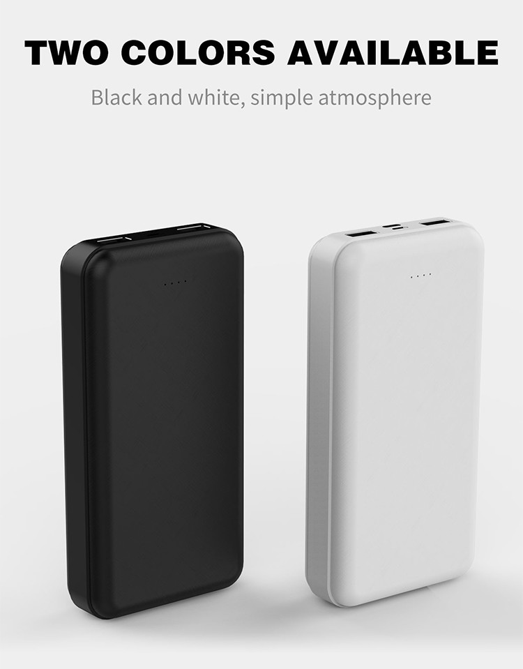 OEM Quick Charge Portable Mobile Power Bank 20000mAh With LED Display