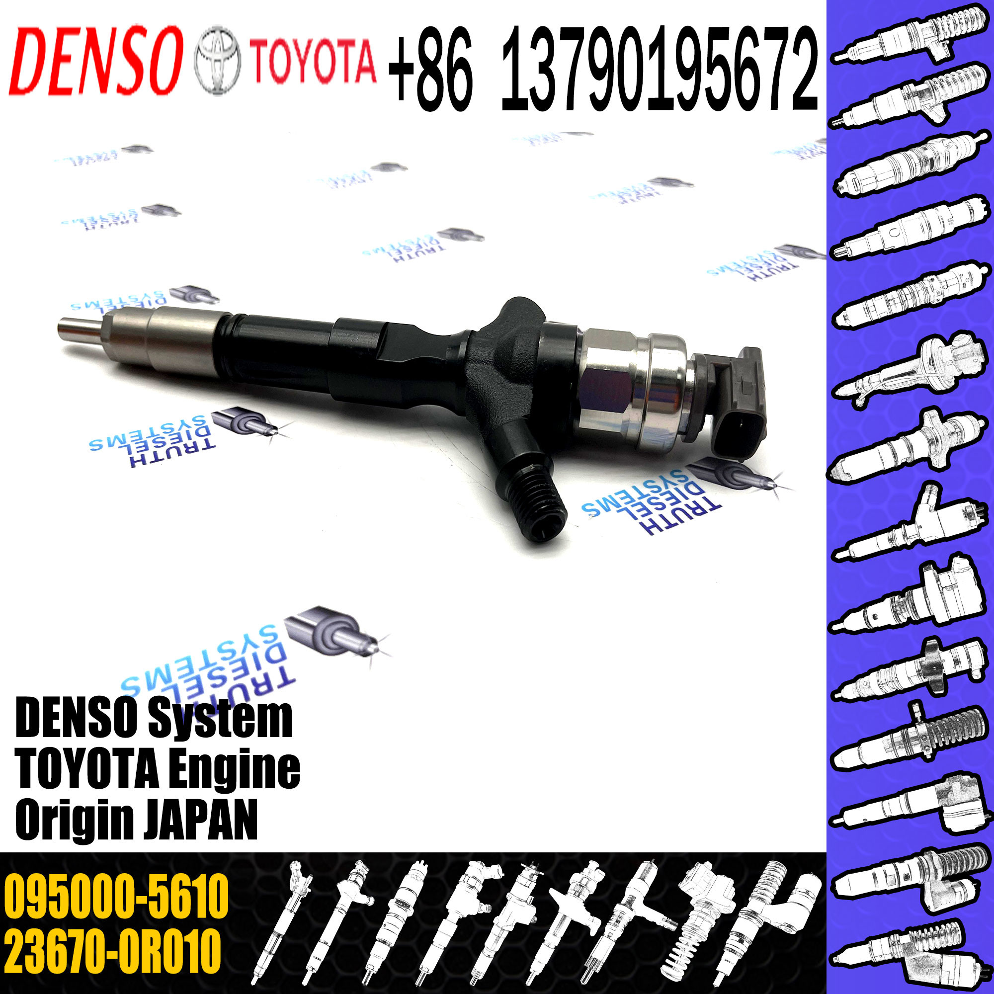 New High Quality Injector Common Rail Injector 095000-5610 23670-0R010 236700R010