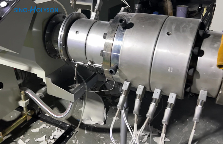 22kw 80/156 Screw PVC Pipe Production Line For Drainage Pipe Manufacturing
