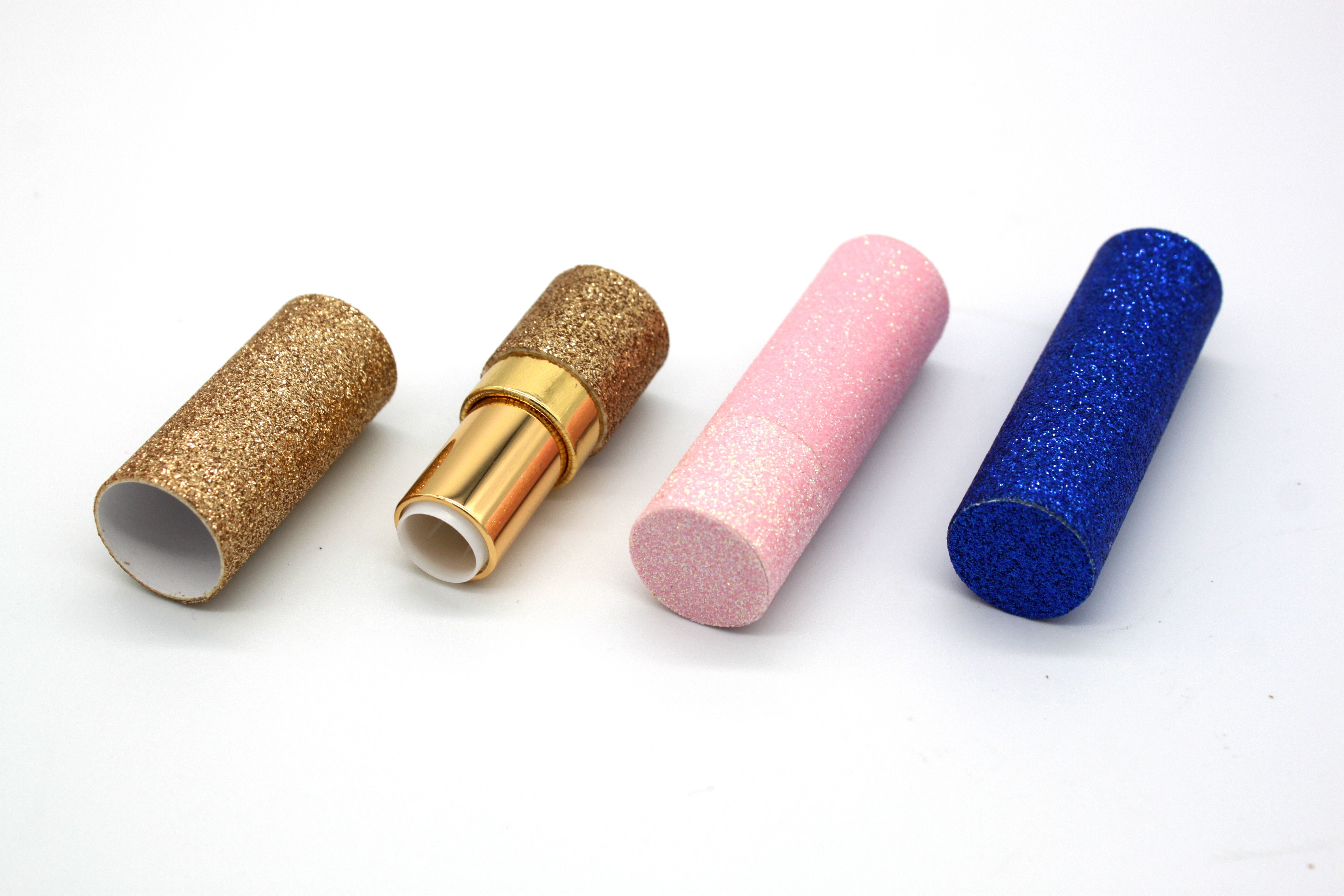 Empty Paper Lipstick Tube Inner Cup 9.6mm With Golden Mechanism
