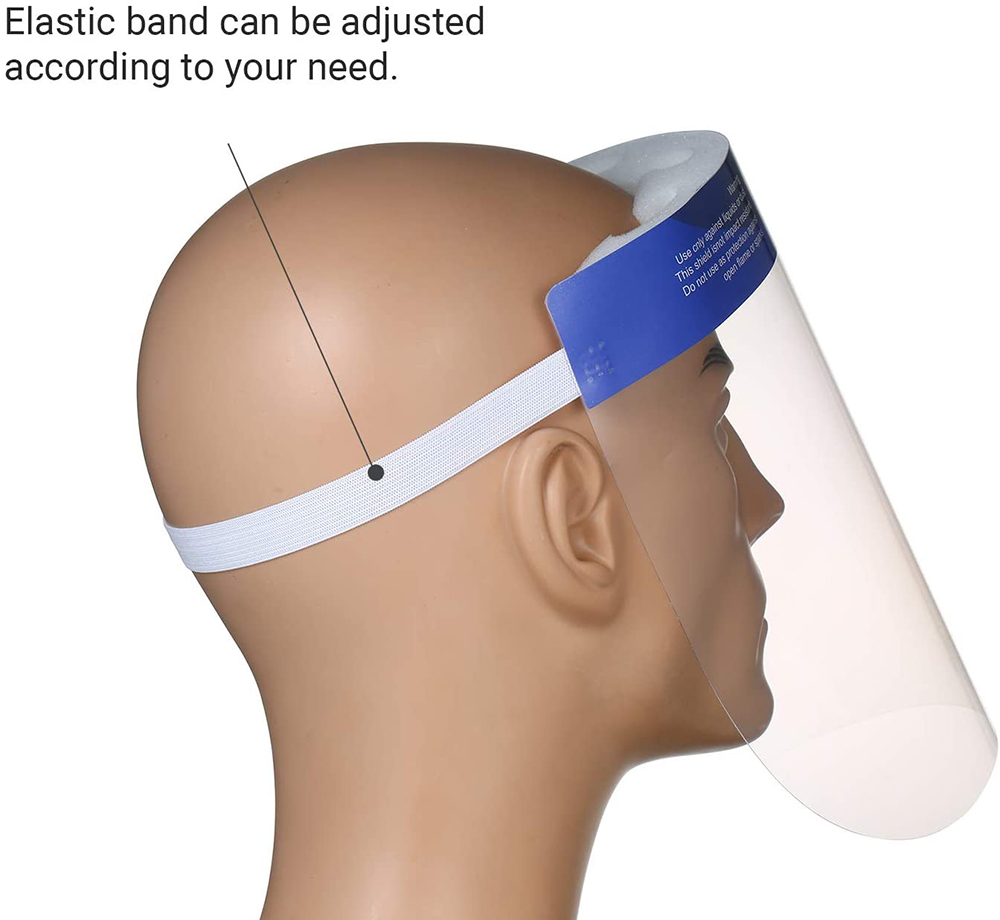 Anti Fog Full Face Shield , Chemical Resistant Face Shield 0.25mm Thickness Material