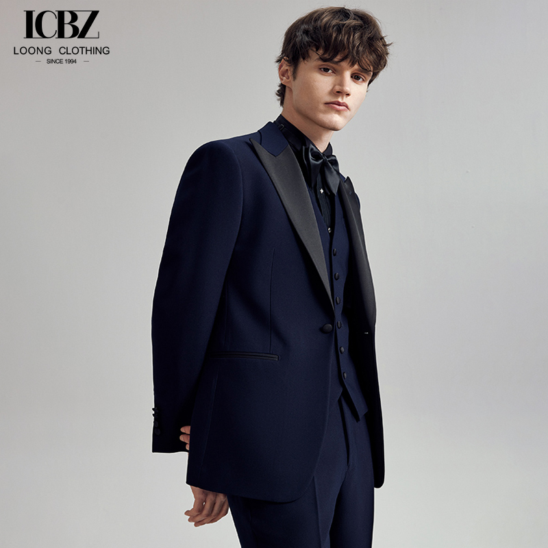 TR Fabric Custom Men's Suit Slim Fit Business Casual Formal Wear for Wedding Dress