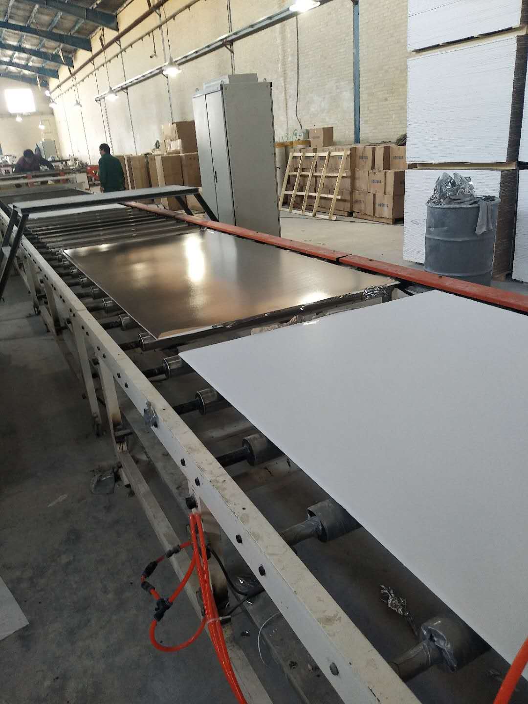 CE MgO Board Production Line Glass Fiber Cement Wall Board And Eps Wall Board Making