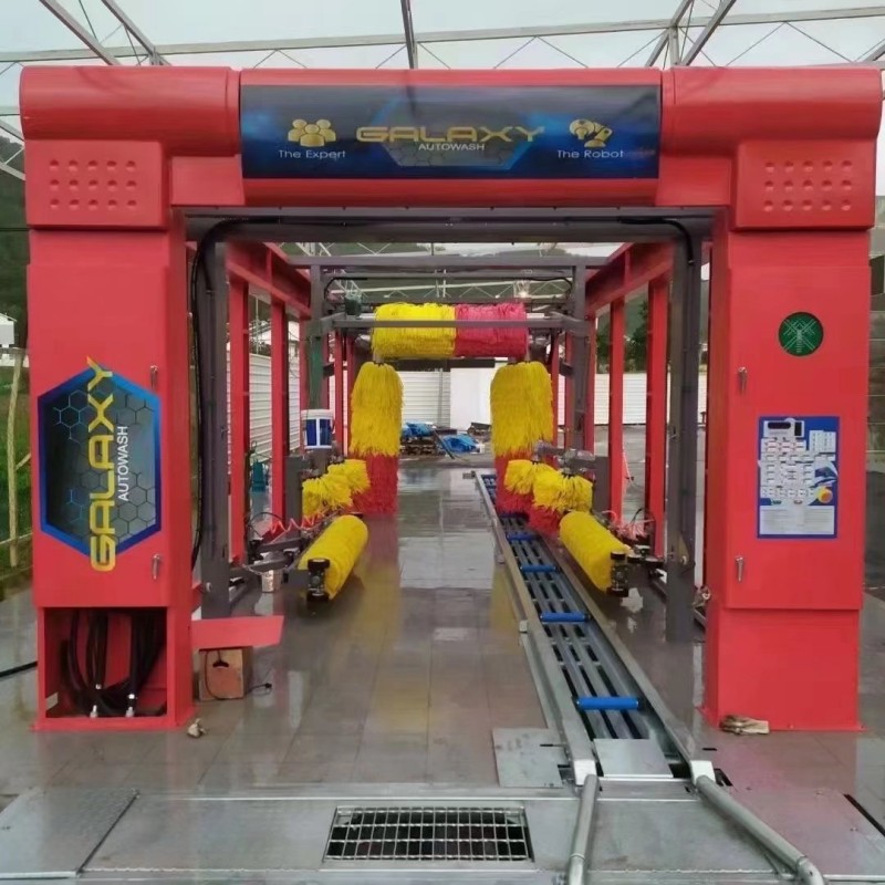 Automatic Sapphire Color Rollover Car Wash Machine CF380 With Smart Ad Screen