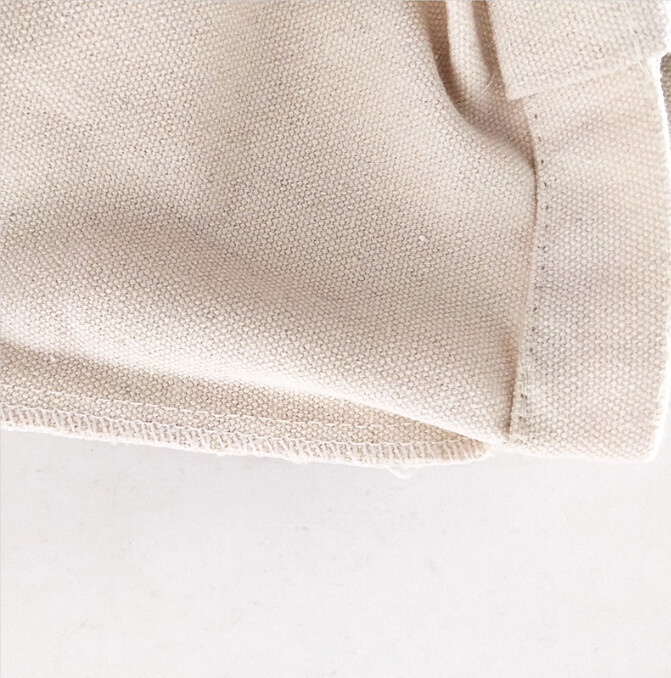 Natural Color 100% Organic Cotton Canvas Tote Bag