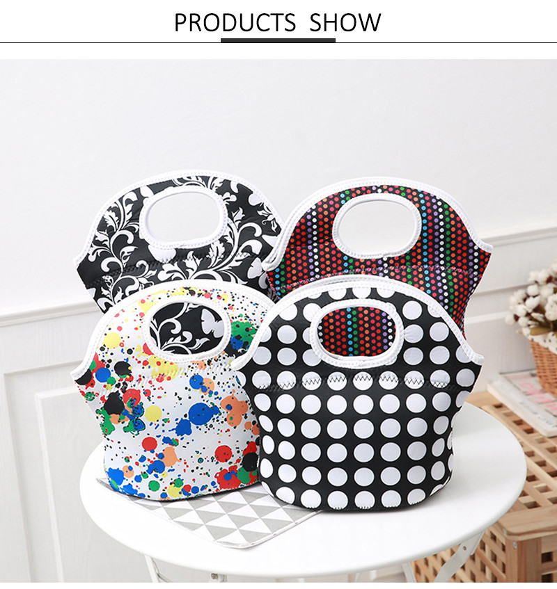 Casual Waterproof Neoprene Lunch Bags For Frozen Food