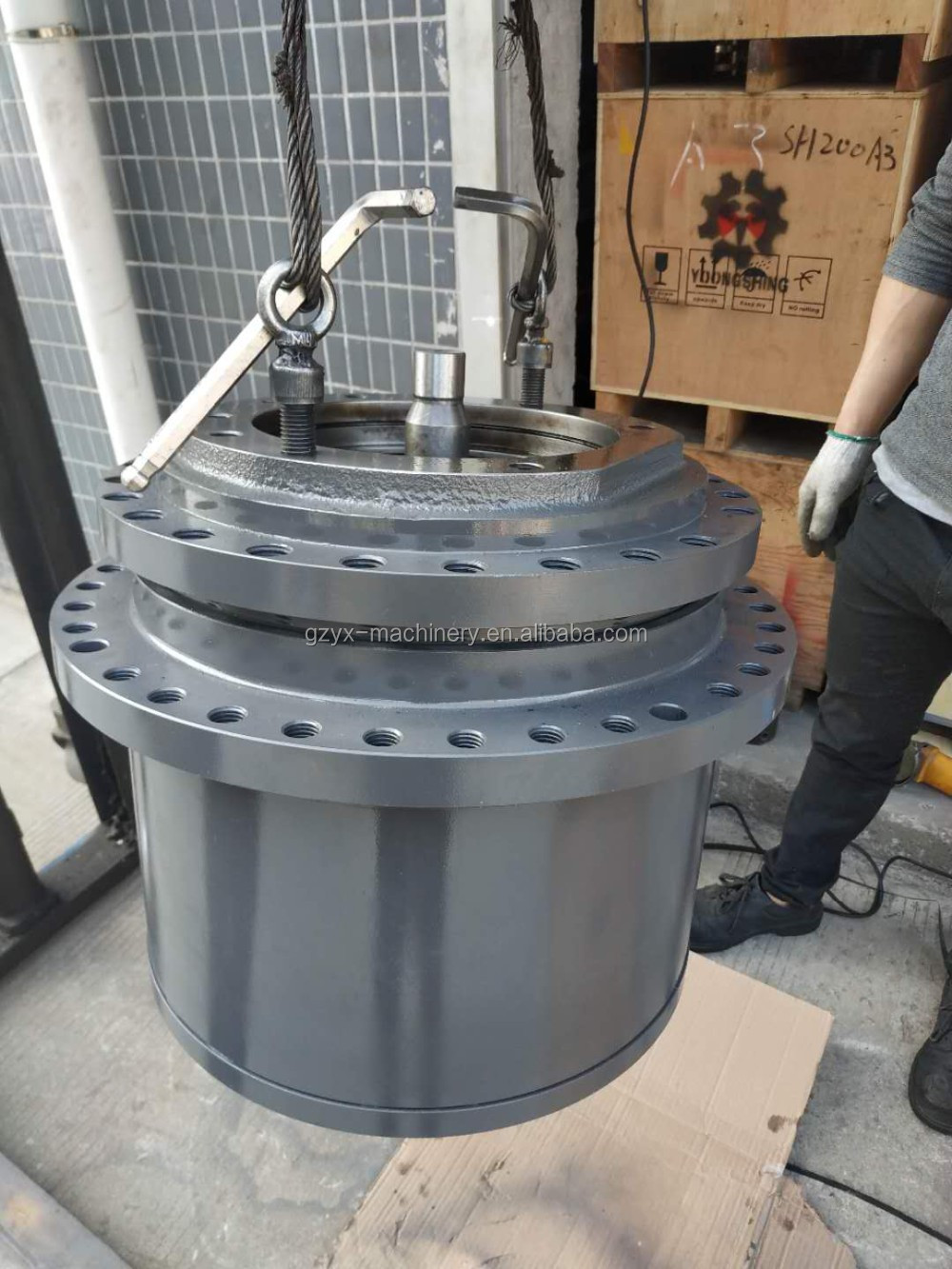 Steel Alloy Doosan Travel Gear Box DX380 Reduction Gear Box