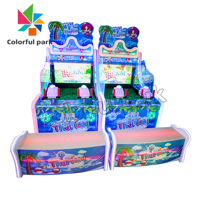 Water Shooting Kid Arcade Machine , Frozen Sharp Stand Up Arcade Machine Acrylic