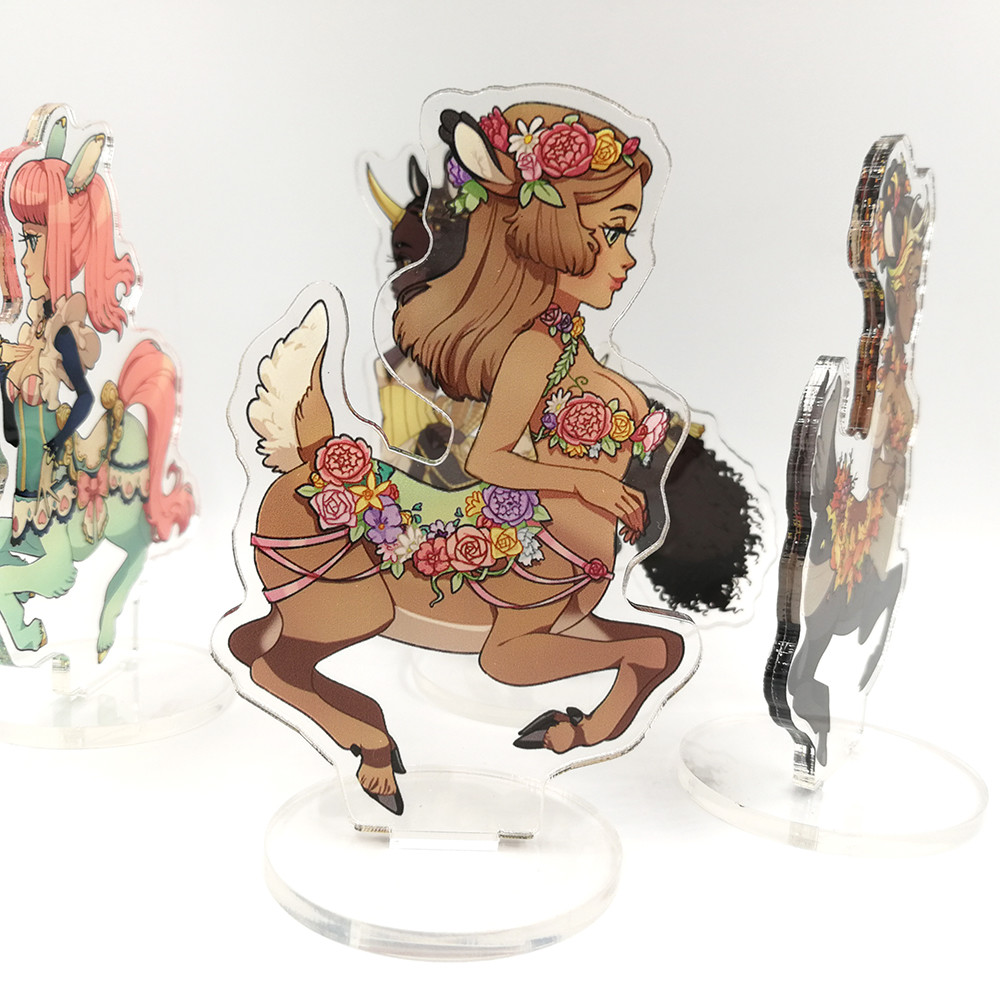 Clear Transparent Anime Cartoon Cut Out Standee Heat Transfer Printing