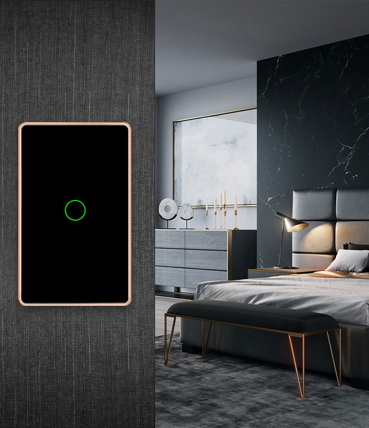 Wifi Smart Switch Us Wall Touch Panel Tuya Smart Life App Control For Wholesale