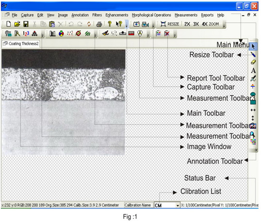 Image Editing Metallurgical Analysis Investigation Software With Image