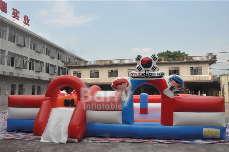 Custom Inflatable Toddler Playground , Special Inflatable Fun City Boxing Bull Theme