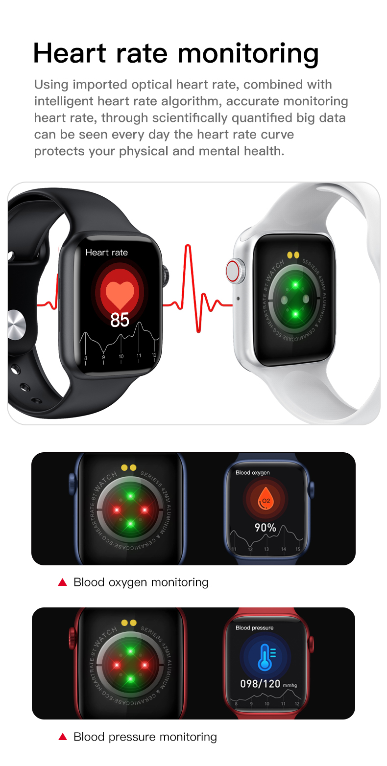 HL13 BLE Blood Pressure Smartwatch Health Monitoring Wrist Bands Breath Training