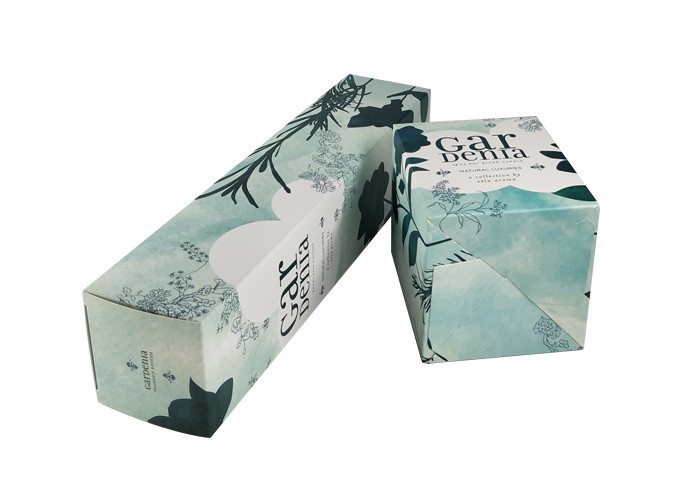Flat Tall Cardboard Boxes Paper Cosmetic Packaging 300-400gsm Art Paper