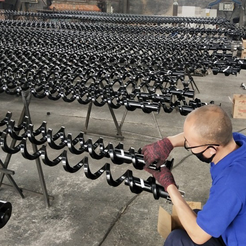 Easy Operation Screw Conveyor Factory Direct Spiral Auger Hollow Square Steel Screw Chip Conveyor Screw Shaft