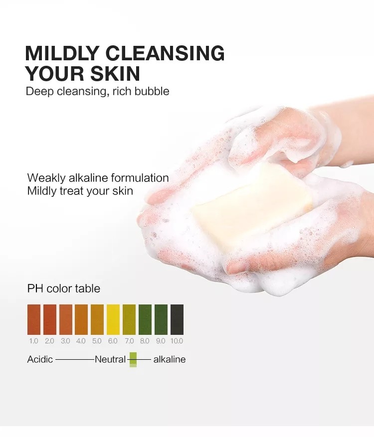 Custom Luxury Solid Skin Whitening Natural Vegan Clear Handmade Organic Bath Body Soap Bar