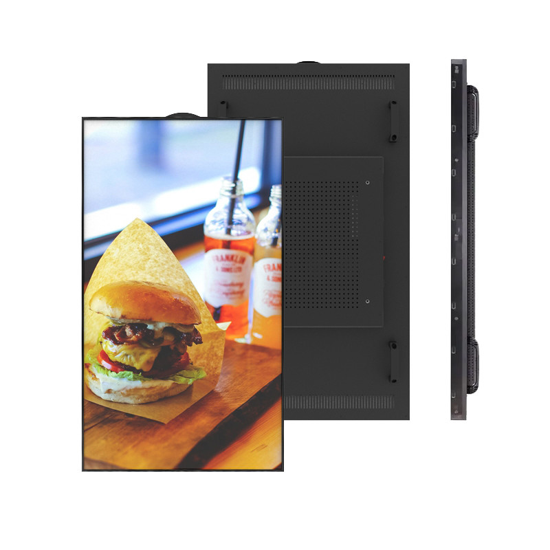 Retail Store 49 Inch Window Lcd Display 3500 Nits High Brightness