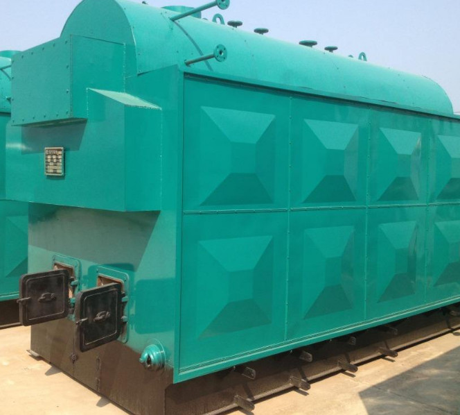 Reliable Manual Coal Fired Steam Boiler 2 T Furnace Smoke Box Movable Grate Fan