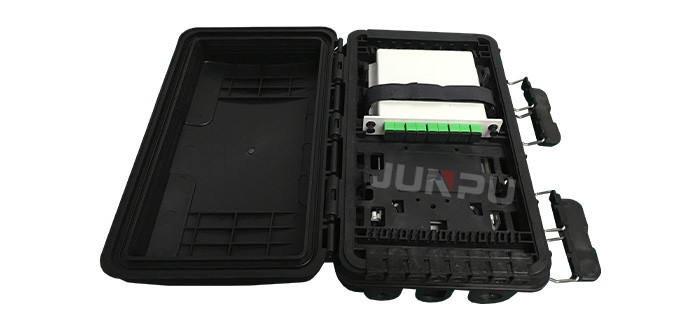 Junpu 24 Core Fiber Optic Splice Closure Wall Mount 2 In 16 Out Aerial Application