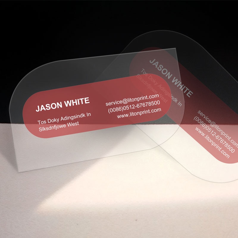 Transparent Pvc business Card Printing