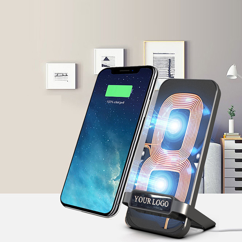 Multifunctional Qi 10w Fast Wireless Charging Stand PC ABS Material