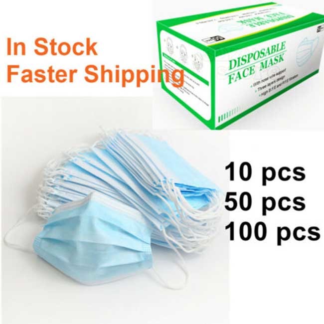 Reusable Hygienic Face Mask Biodegradable Disposable Hospital Masks 3 Ply