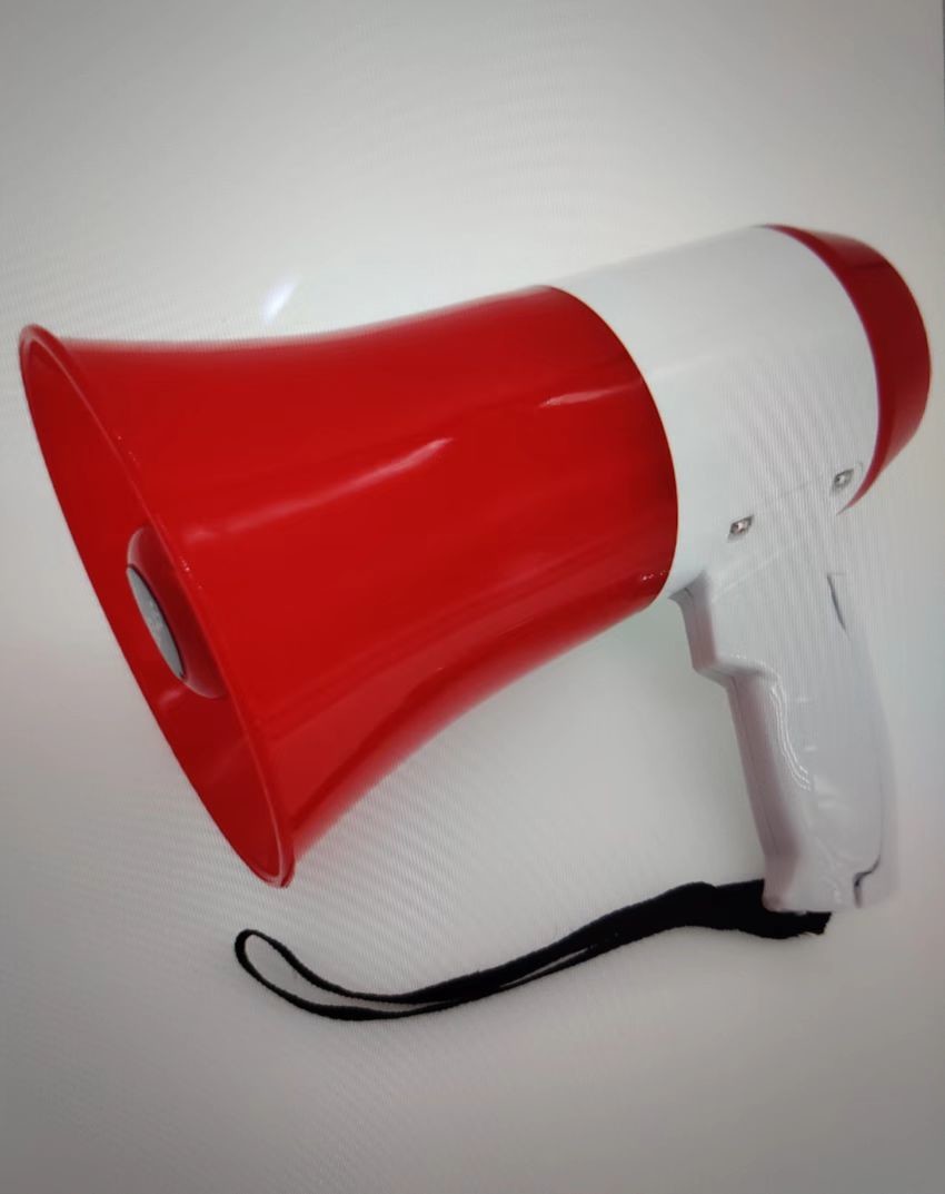 Battery Powered Outdoor Loudspeaker Horn Clear Megaphone Siren Sound AC DC