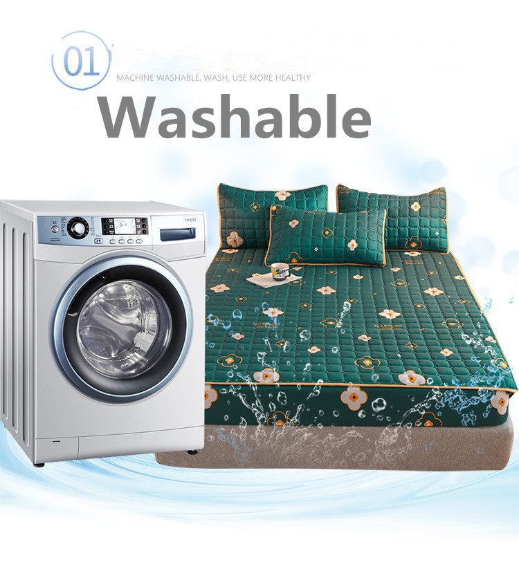 Home Quilted Fittings Custom Printed Brushed Mattress Protectors for Bed Protection Pad
