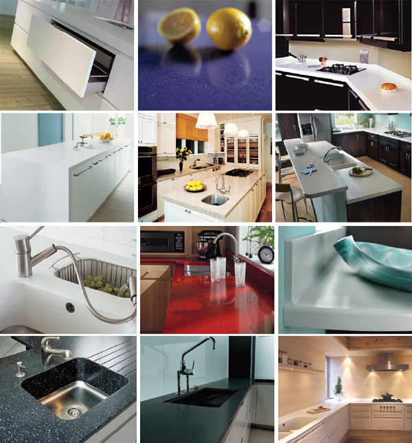 Quartz Engineered Stone Vanity Tops Squared Sink Hole Prefabricated Vanity Countertops